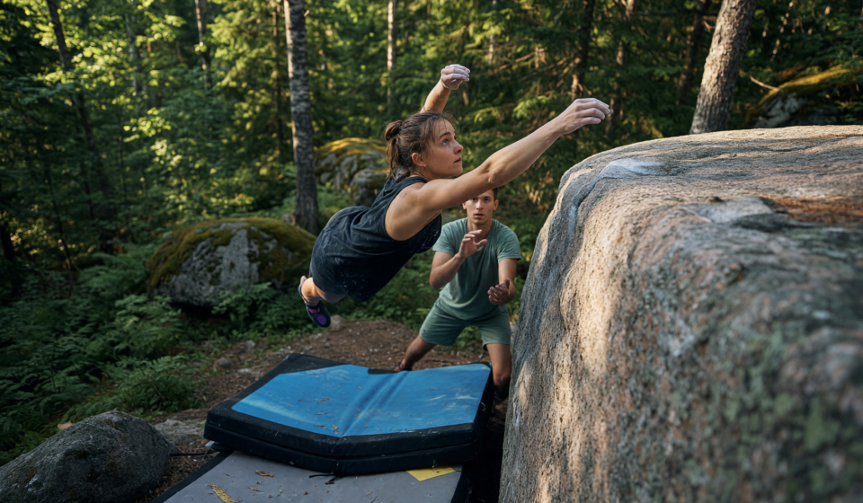 Bouldering Crash Pads: Placement, Spotting and Landing Zones