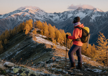 Fall Alpine Layering: Staying Warm and Visible in Shoulder Season