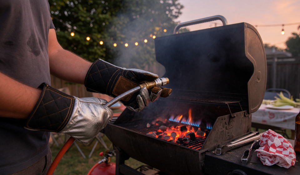 Grilling Safety: Burn PPE, Propane Checks and Flare-Up Control