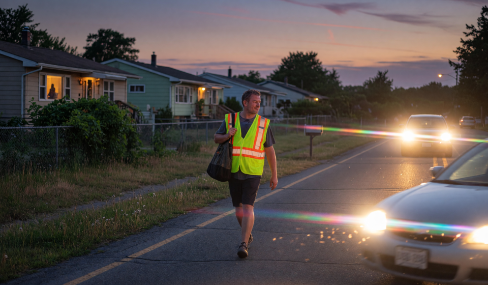 Pedestrian Safety at Dusk: Reflective Wear for Summer Evening Walks